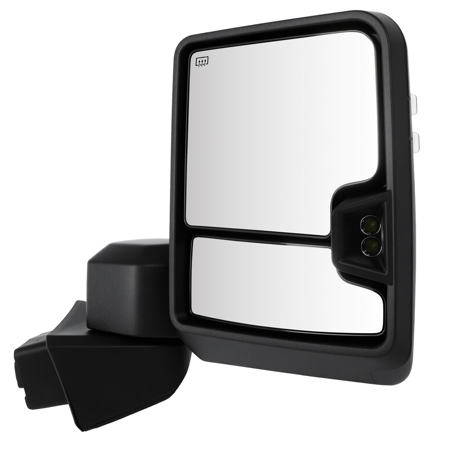 Pair Black Tow Mirrors for 2019-2022 GMC Serria 1500 w/ Temperature Sensor KOEEP
