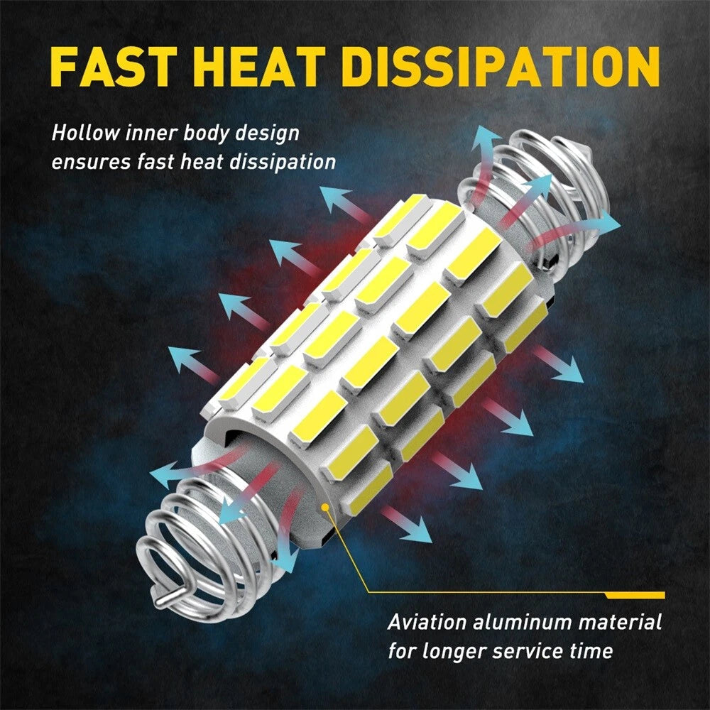 AUXITO CANBUS 42MM 211-2 212-2 578 LED Interior Map Light Bulb 6500K 24SMD EOA AUXITO