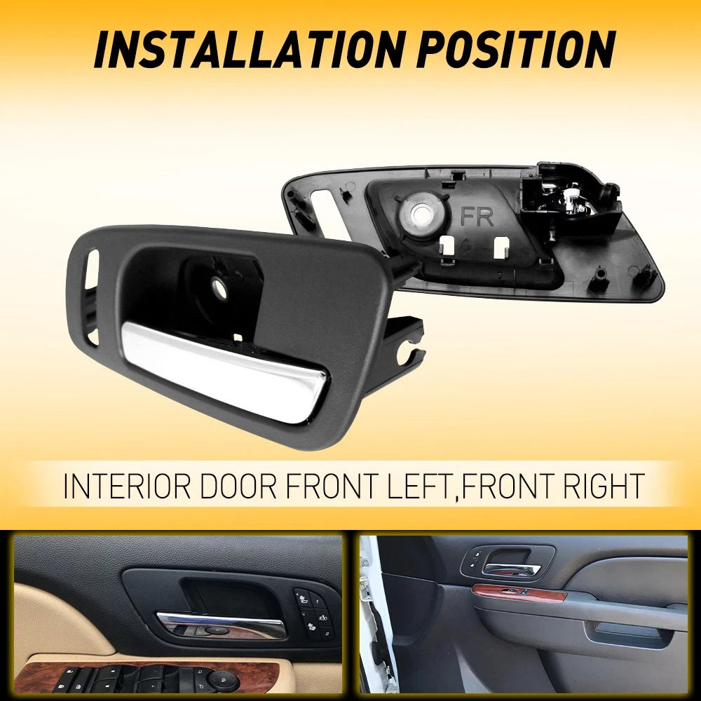 2pcs For 2007-2013 Chevy Avalanche Interior Door Handle Front Left Right Side E 6B93BC-57