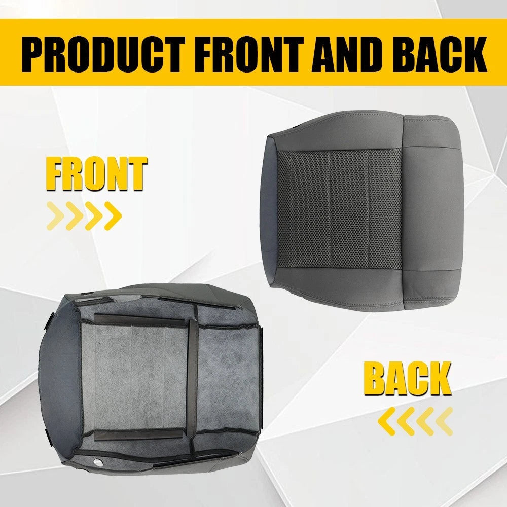 Front Driver Bottom Cloth Seat Cover For 2007-2009 2010 Jeep Wrangler Sahara EOA 6B93BC-57