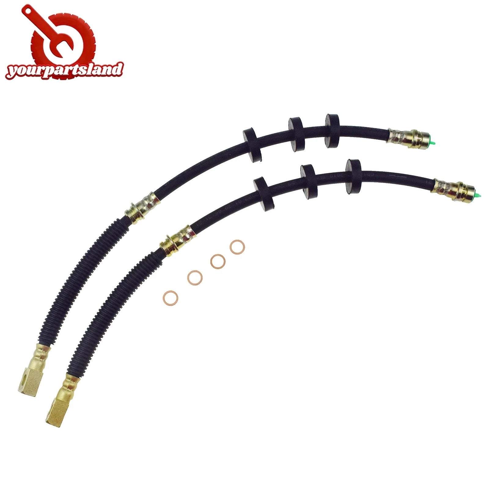 Front LH & RH Brake Hydraulic Hose for Ford Focus 2.0L 2.5L 2008 2009 2010 2011 6B93BC-57