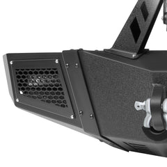 For 2009-2014 Ford F150 Pickup Front Rear Bumper w/Winch Plate LED lights & Leds