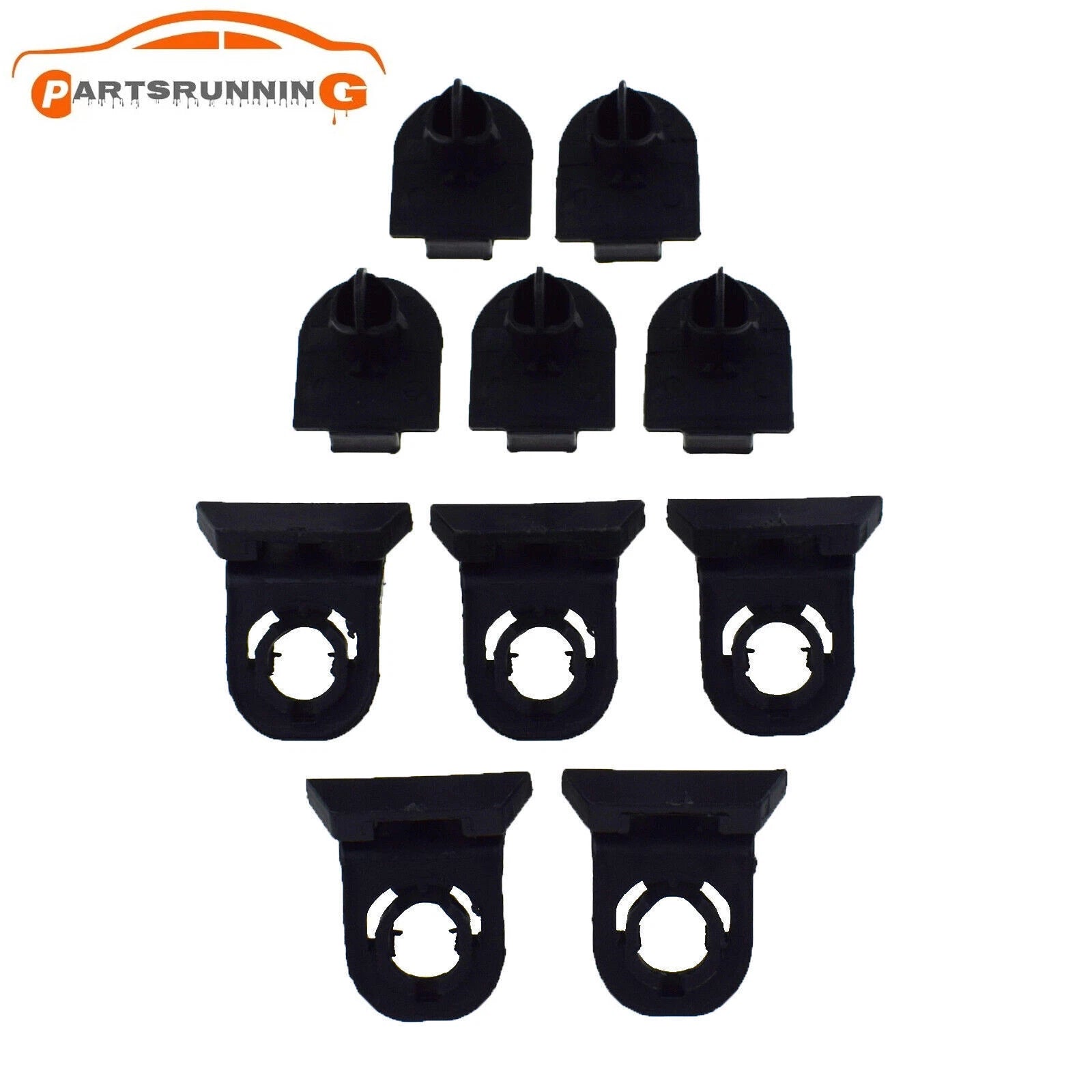 10PCS Front Bumper Fender Liner& Pin Hold Set For 2018-2021 Toyota Camry Corolla 6B93BC-57