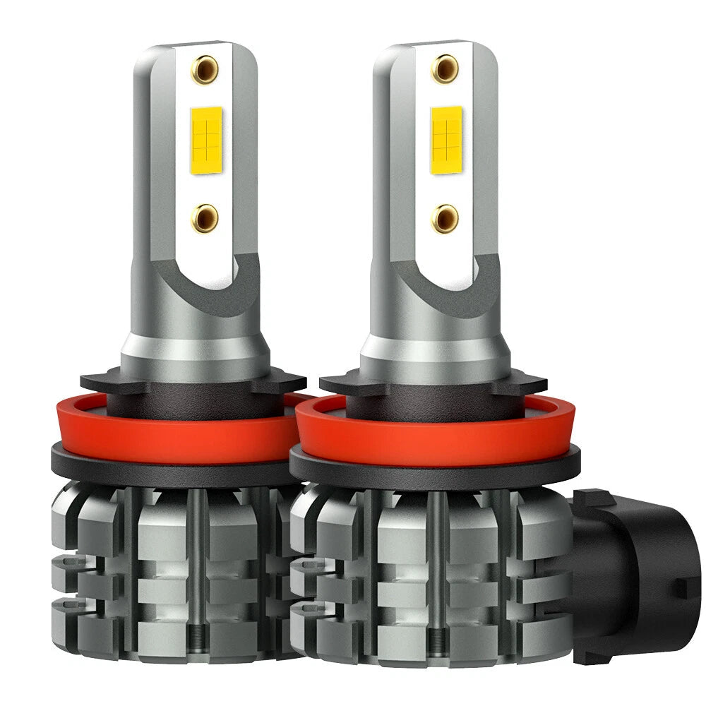 2X AUXITO H8 H11 H16 LED Fog Light DRL Bulb 4000LM Golden Yellow High Power L3A AUXITO