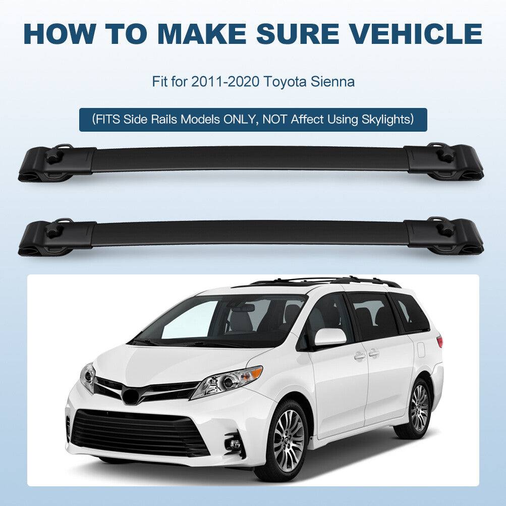 Roof Rack Cross Bars For 2011-2020 Toyota Sienna Luggage Carrier 2PCS 6B93BC-57