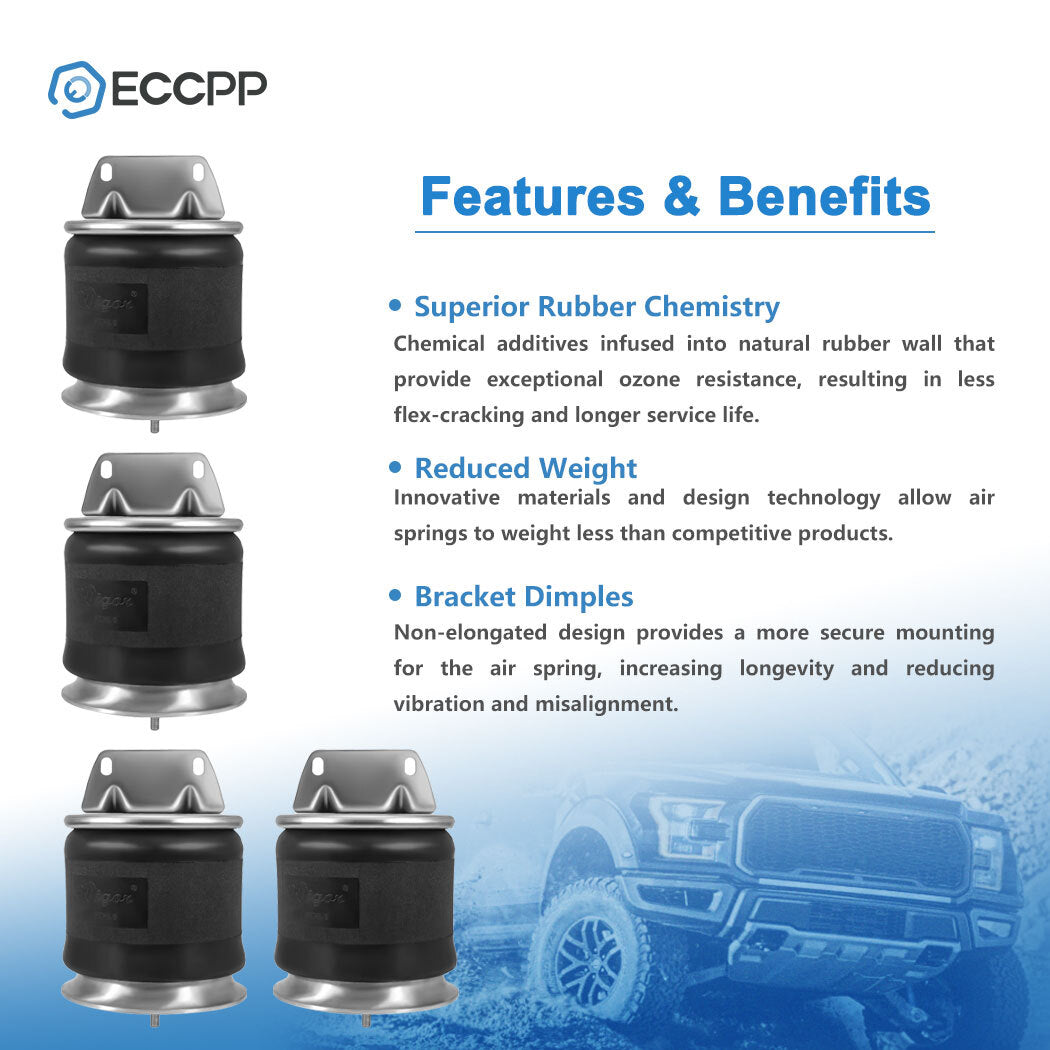 4PCS W01-358-9616  K303-16 1R11-242 Air Suspension Bag Spring For Kenworth 6B93BC-57