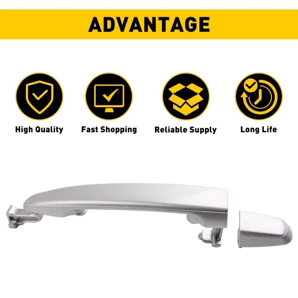 For Toyota 2004-10 Sienna Silver Pearl Rear L/R Outside Door Handle w/O Keyhole 6B93BC-57