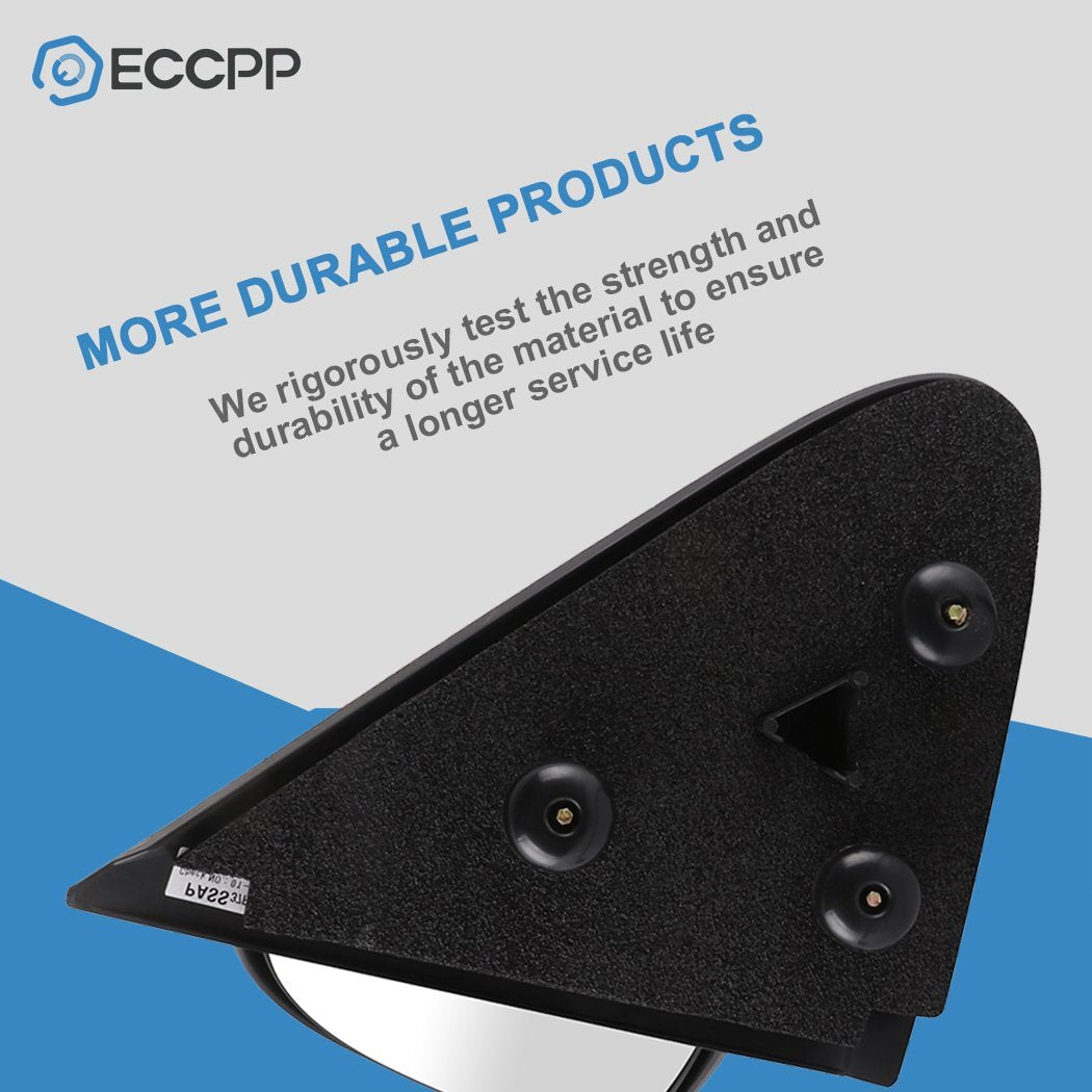 Driver Side Power Mirror For 1997-2004 Ford F150 Manual Fold Black 6B93BC-57