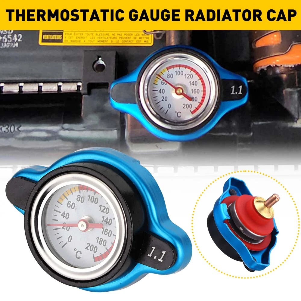 1.1Bar Small Head Car Vehicle Radiator Cap Water Temp Meter Thermostatic Gauge A 6B93BC-57