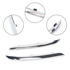 Front Bumper Molding Trim Fit Set For Chrysler 300 Accent Chrome 11-14 US Silver 6B93BC-57