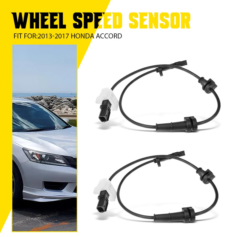 Pair For 2013-17 Honda Accord Wheel Mounted W/ Harness Rear ABS Speed Sensor A 6B93BC-57