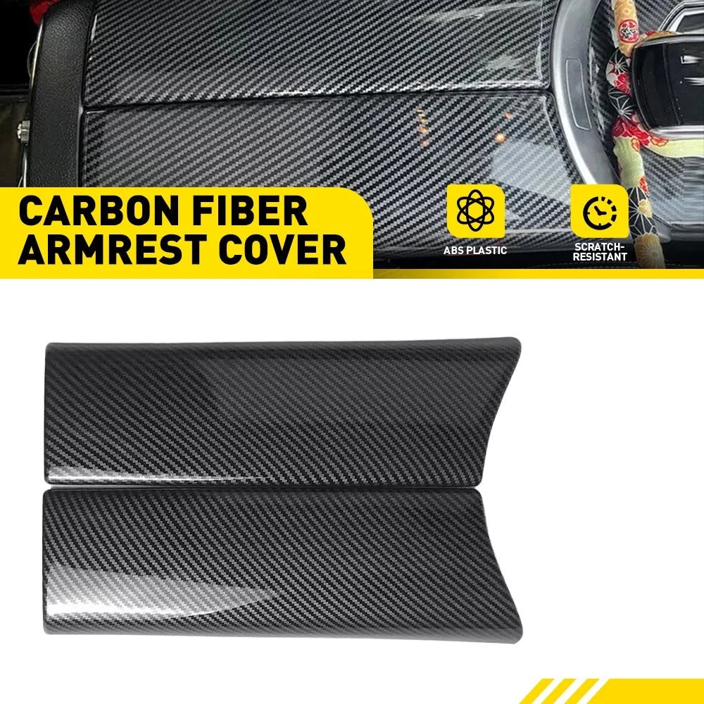 For Mercedes Benz E W213 16-23 Carbon Fiber Interior Armrest Box Storage Cover A 6B93BC-57