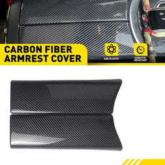 For Mercedes Benz E W213 16-23 Carbon Fiber Interior Armrest Box Storage Cover A 6B93BC-57