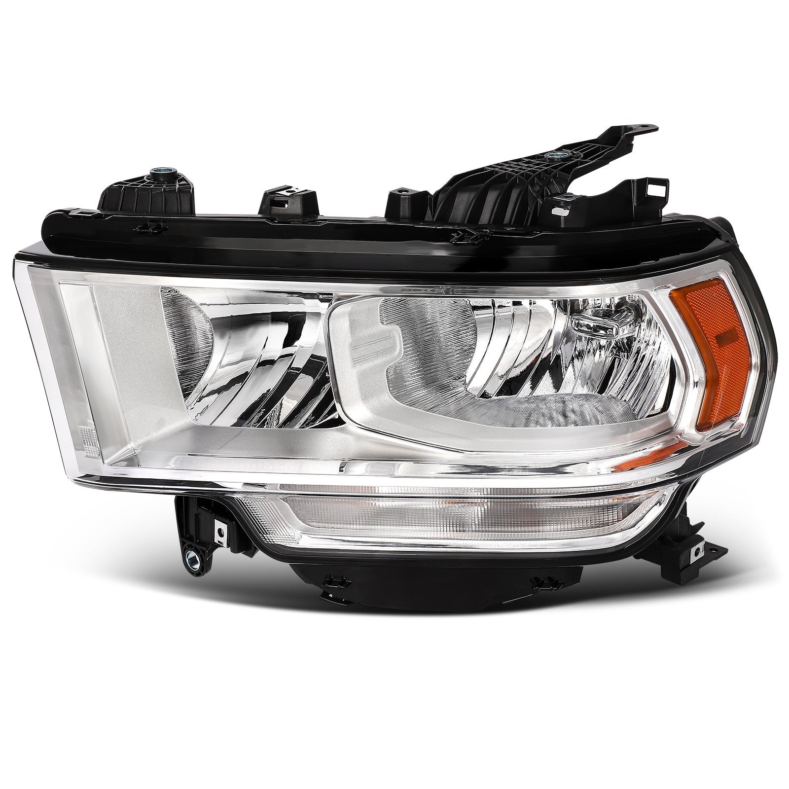 Pair Chrome Headlights Assembly For Ram 2500 3500 5.7L 6.4L 6.7L 2019-2024 6B93BC-57