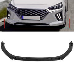 Glossy Black Fits 2017-2022 Hyundai IONIQ Front Bumper Lip Spoiler