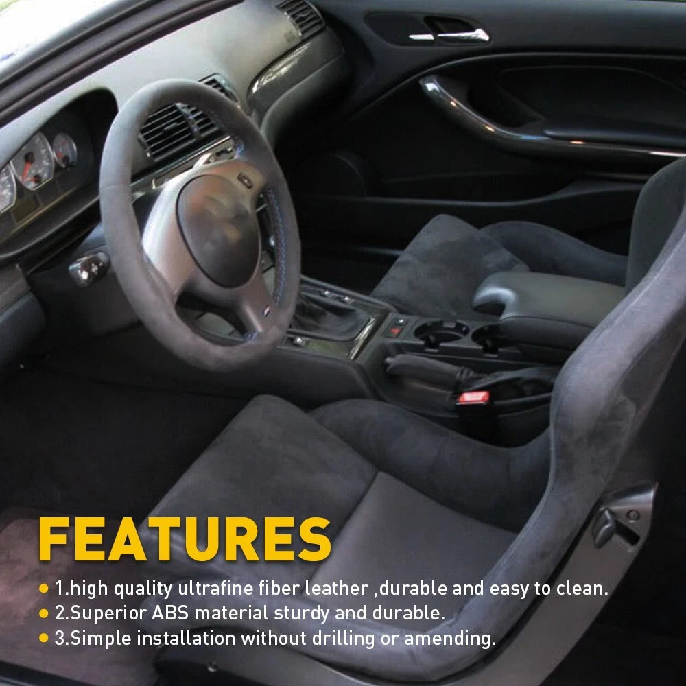 Center Console Lid Armrest For BMW E46 3 Series 1999-2004 Arm Rest Cover Black A 6B93BC-57