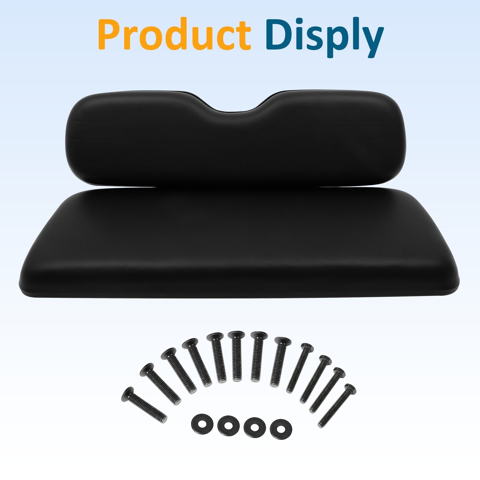 Black Golf Cart Rear Seat Cushion Set For EZGO TxT,ST,ST Sport,Valor models 6B93BC-57