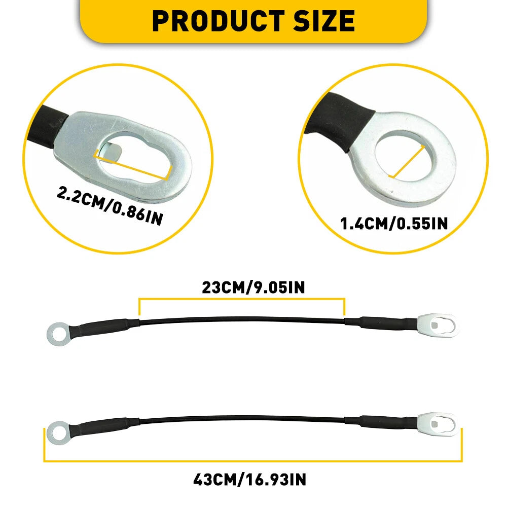 Tailgate Tail Gate Cables Set Pair for 1998-2004 Nissan Frontier EOA 6B93BC-57