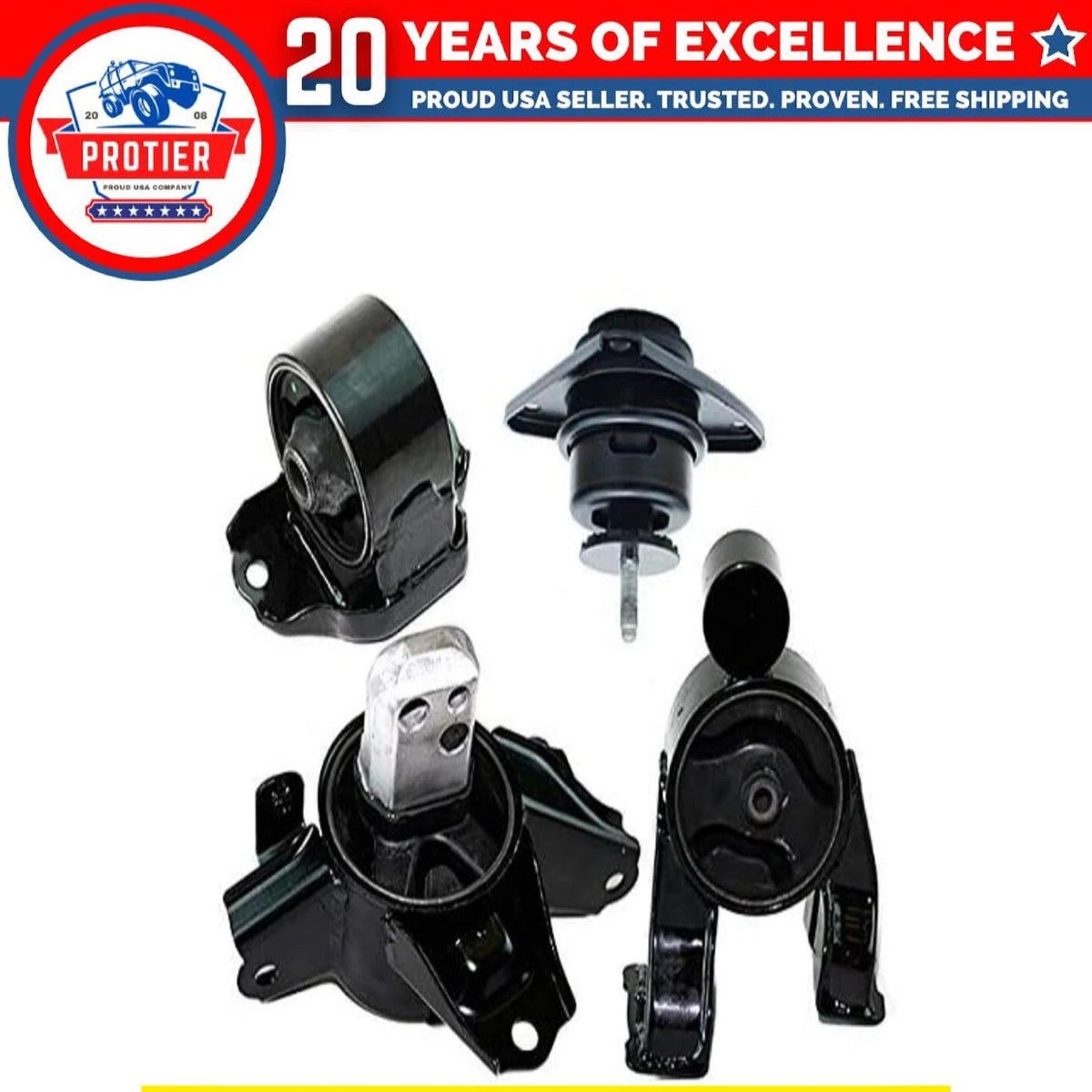 Engine Motor & Trans Mount 4PCS Set Fit 12-13 KIA Forte5 2.0/2.4L for Auto Trans 6B93BC-57