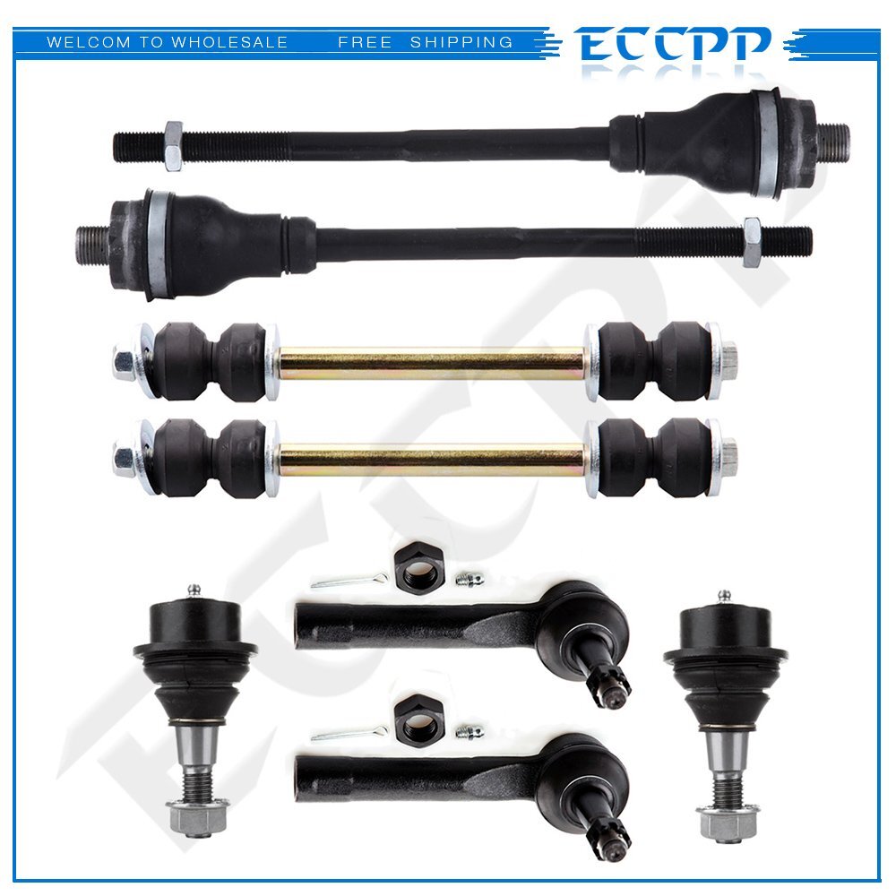 8x Front Ball Joints Sway Bars Tie Rods Kit Fits 02-06 Chevrolet Avalanche 1500 6B93BC-57
