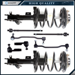 For 2004-2008 Maxima Front Complete Struts Sway Bar Inner Outer Tierod Kit 6B93BC-57