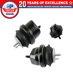 Fits 1988 Ford Taurus 3.8L Motor&Trans Mount 3pcs w/o Police Pkg 6B93BC-57