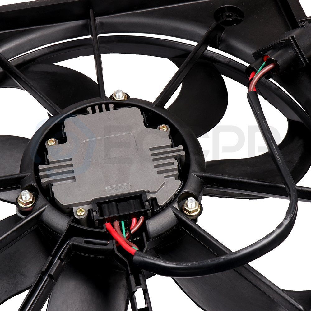 Electric AC Condenser Cooling Fan Kit For 2006-2010 2011-2014 Volkswagen Jetta 6B93BC-57