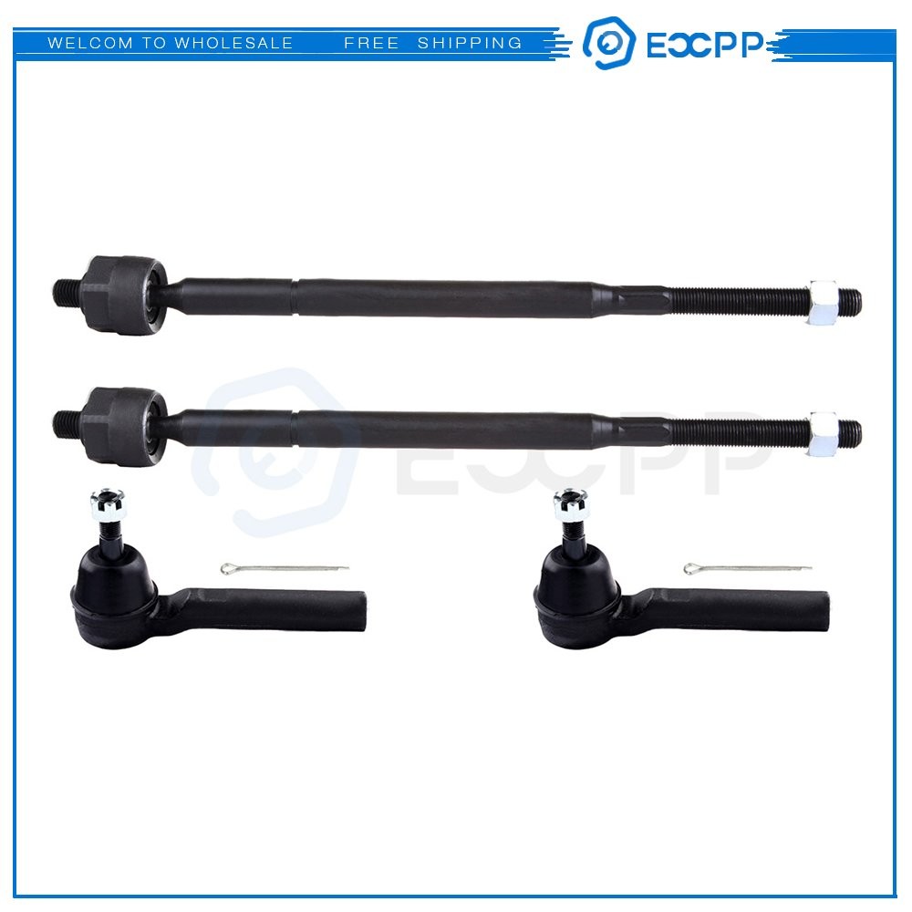 ECCPP Steering Parts Inner + Outer Tie Rod End Fits Chrysler Dodge Volkswagen ECCPP