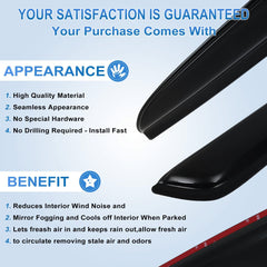 Window Visor Vent Shades Guards Deflectors For Nissan Frontier 05-18 Crew Cab 6B93BC-57