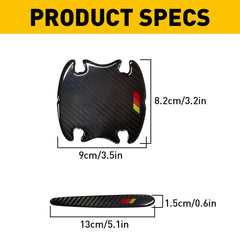 8X Car Tri-Color Door Sill Handle Cup Sticker For Toyota 4Runner Rav4 Highlander 6B93BC-57