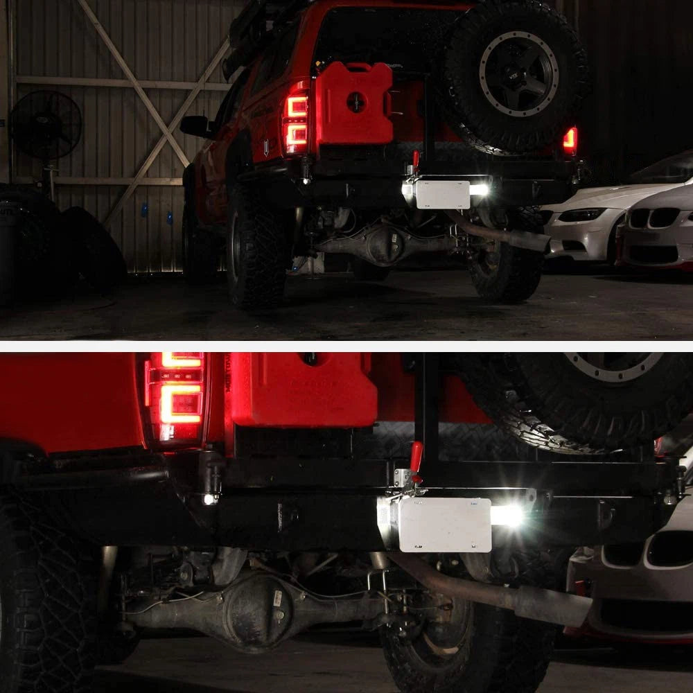 For 2016-22 Toyota Tacoma/14-22 Tundra Full LED Black License Plate Lights Lamps 6B93BC-57