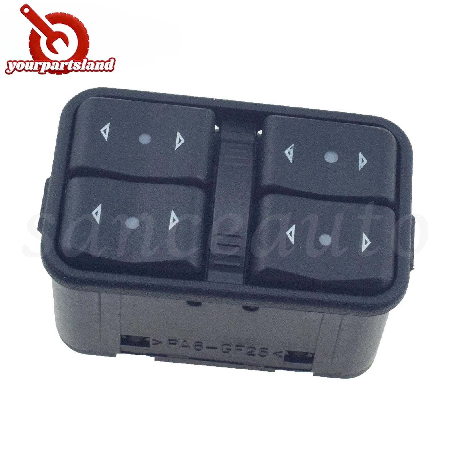 4PCS Power Window Control Switch For Opel Vauxhall Astra G Zafira A 1999-2005 6B93BC-57