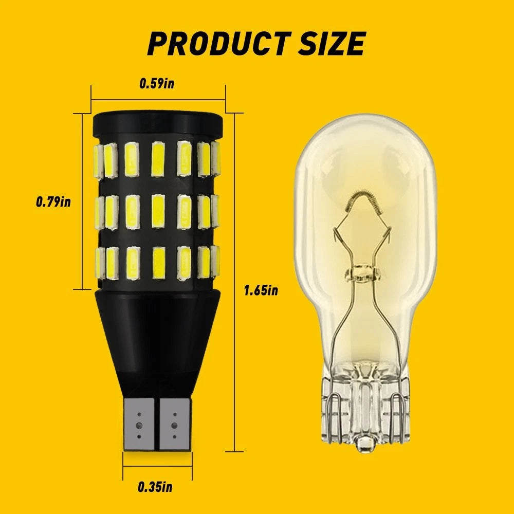 AUXITO LED Reverse Back Up Light Bulb 921 912 W16W T15 906 916 Super White 6000K AUXITO