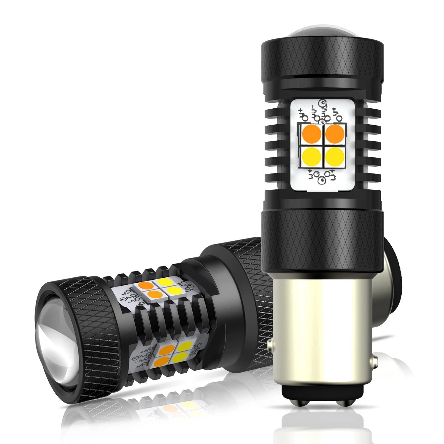 AUXITO 1157 Switchback LED Front Turn Signal Parking DRL Light Bulb Dual Color A AUXITO