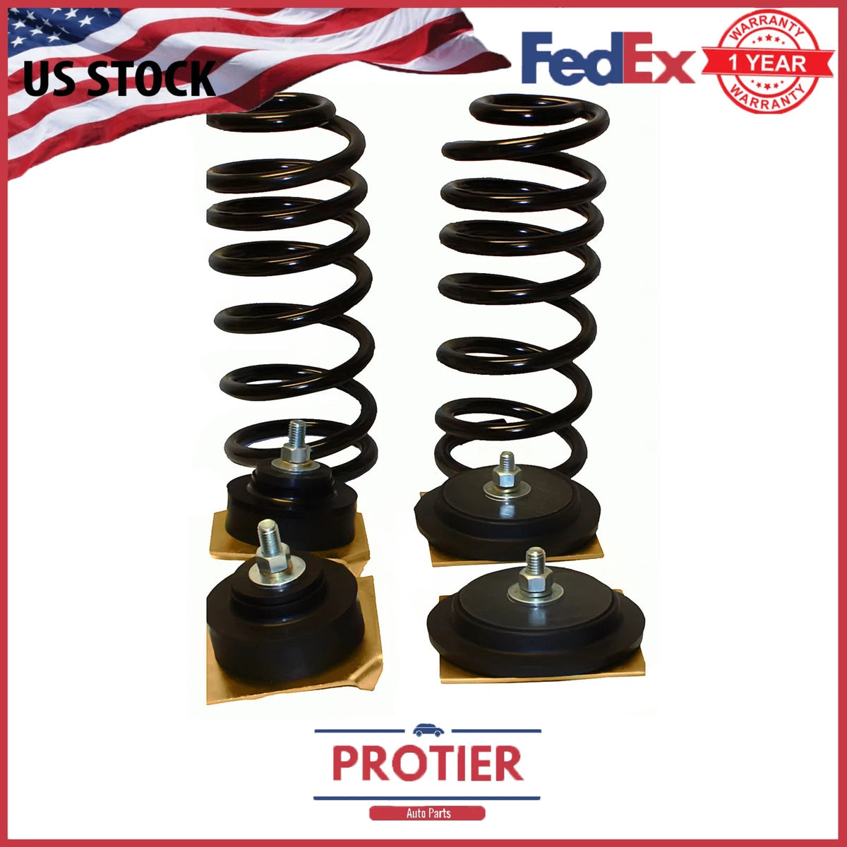 Rear Air Spring to Coil Spring Conversion Kit for 1995-2002 Lincoln Continental 6B93BC-57