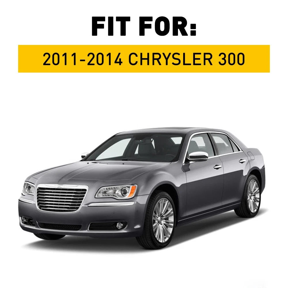Front Bumper Molding Trim Fit Set For Chrysler 300 Accent Chrome 11-14 US Silver 6B93BC-57