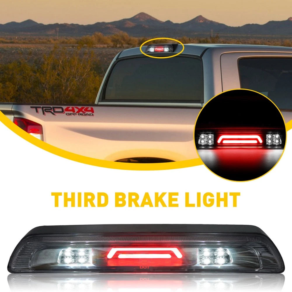 For 2007-2018 Toyota Tundra 3rd Third Brake Light LED Smoke Rear Tail Cargo Lamp 6B93BC-57