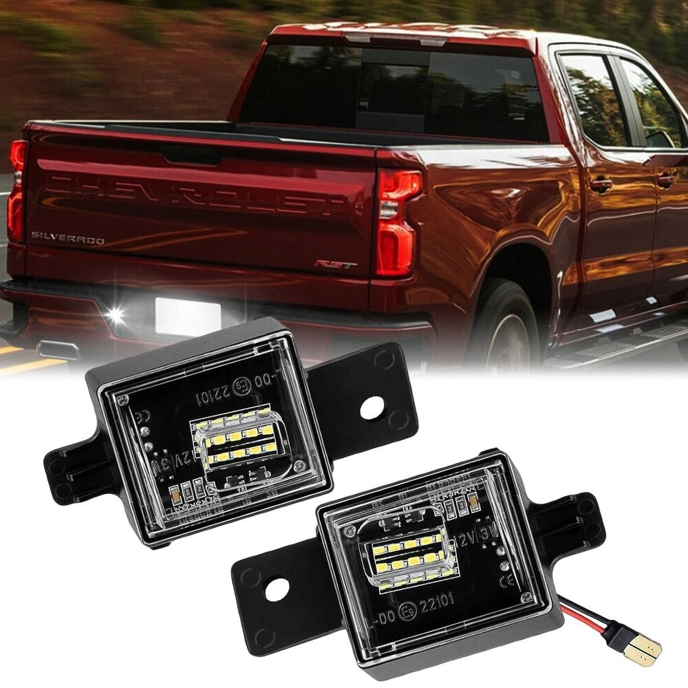 For 2014-2018 Chevy Silverado GMC Sierra BRIGHT LED License Plate Lights EOA 6B93BC-57