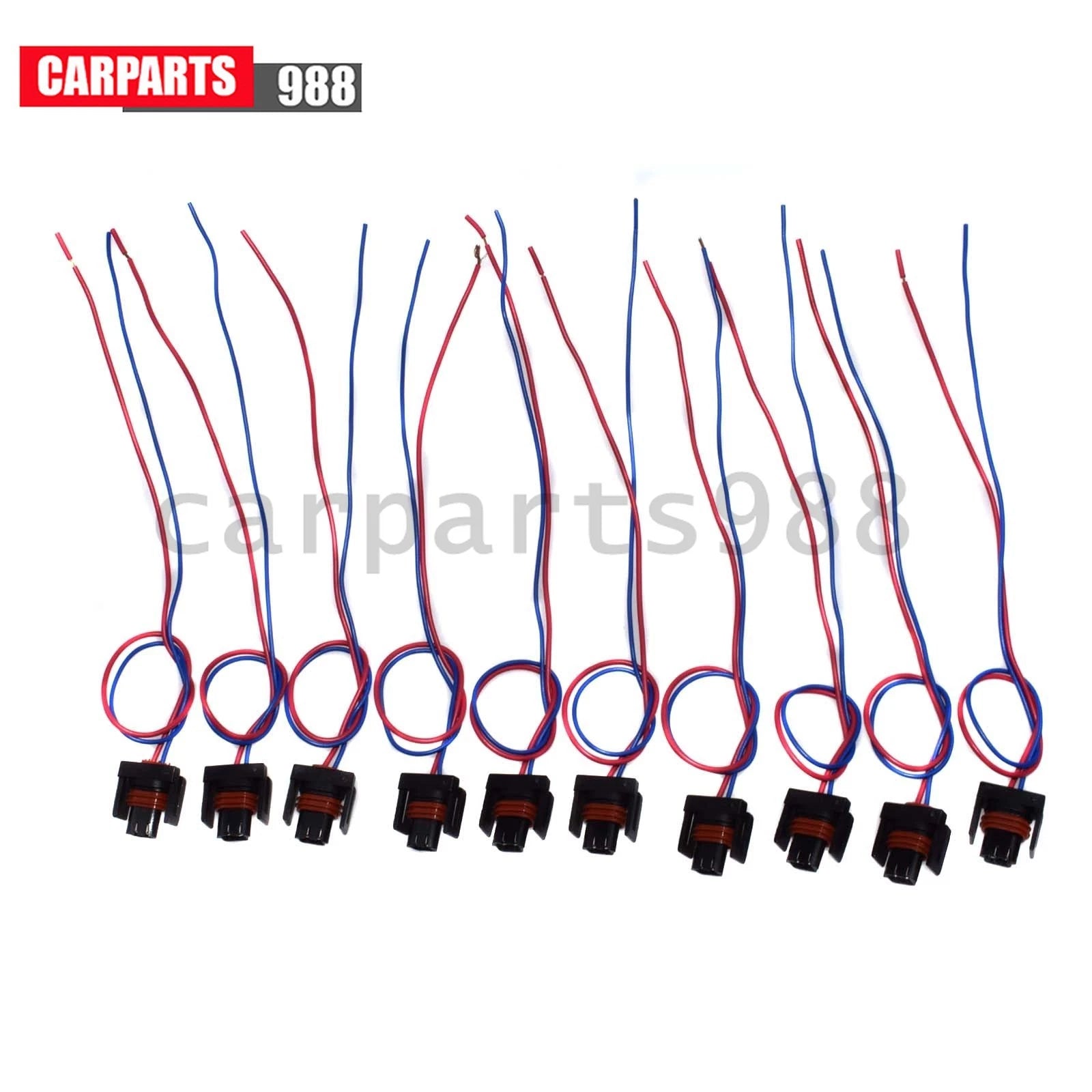 Set of 10 For Ford F-250 Fuel Pressure Regulator Pigtail Wire Harness Connector 6B93BC-57