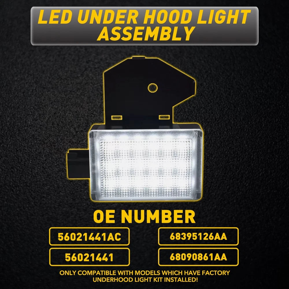 LED Under Hood Light White 56021441 For 2001-2010 Dodge Ram 1500 2500 3500 EOA 6B93BC-57
