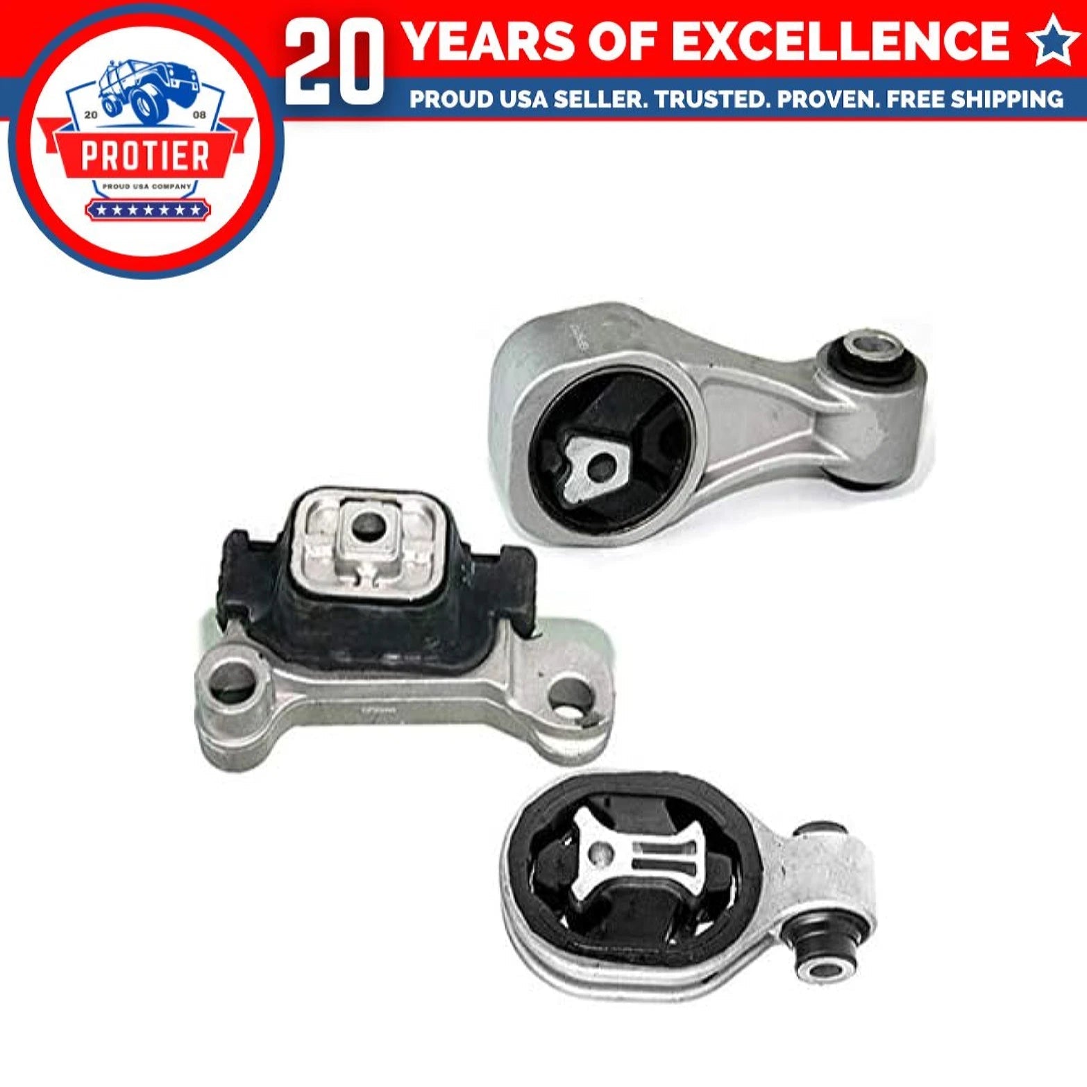 Fits 2011-2016 Nissan Juke 1.6L 2WD Front LT Motor & Torque Strut Mount 3pcs : 6B93BC-57
