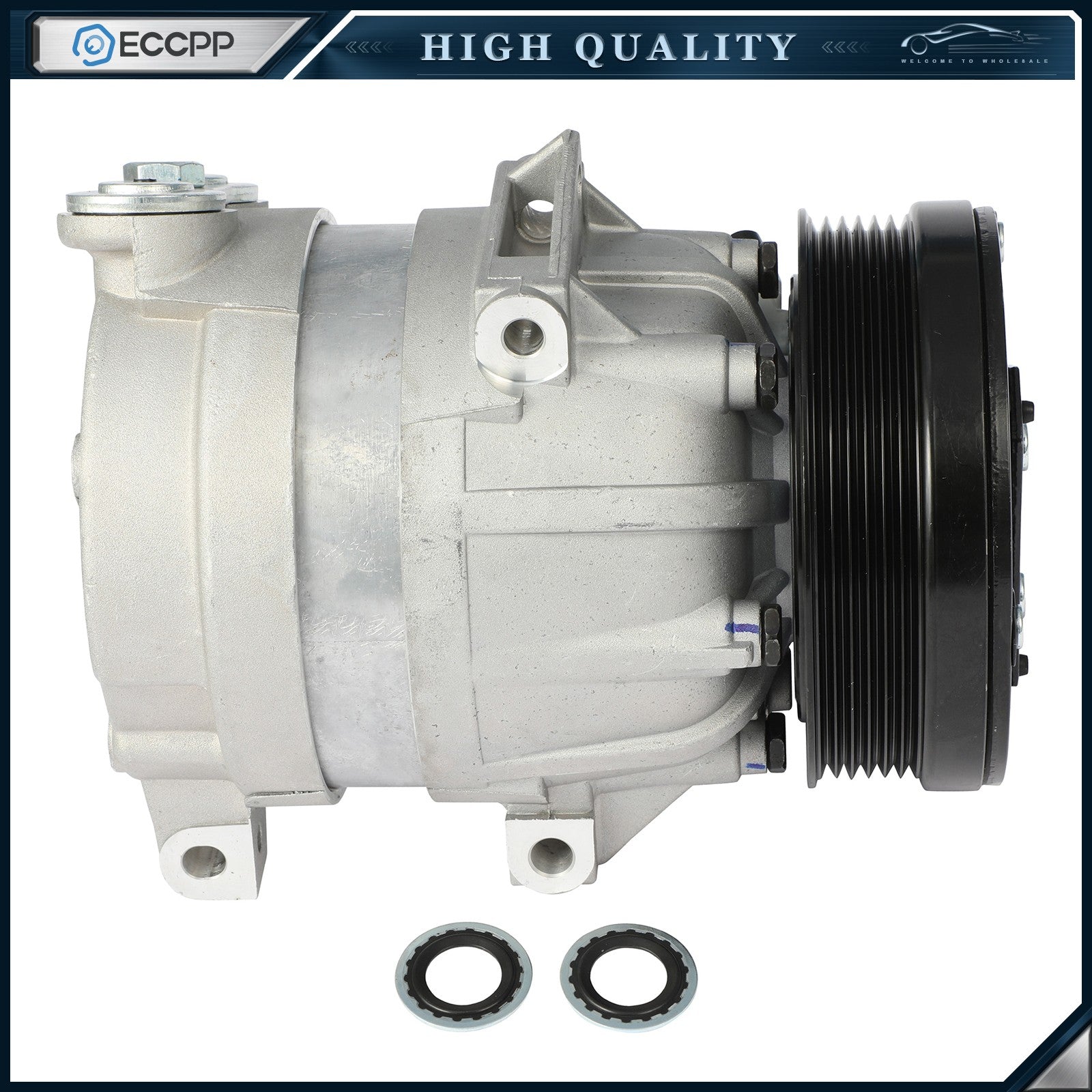 AC Compressor with Clutch Fits Chevrolet Prizm 1.8L 1998 1999 2000 2001 2002 6B93BC-57