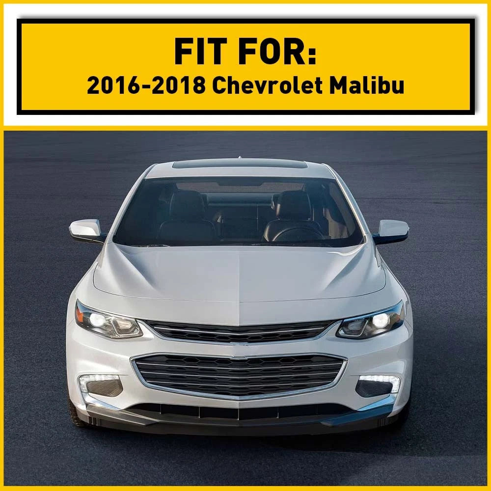 Chrome Front Bumper Fog Light Lamp Cover Trim for Set Chevrolet Malibu XL 16-18 6B93BC-57