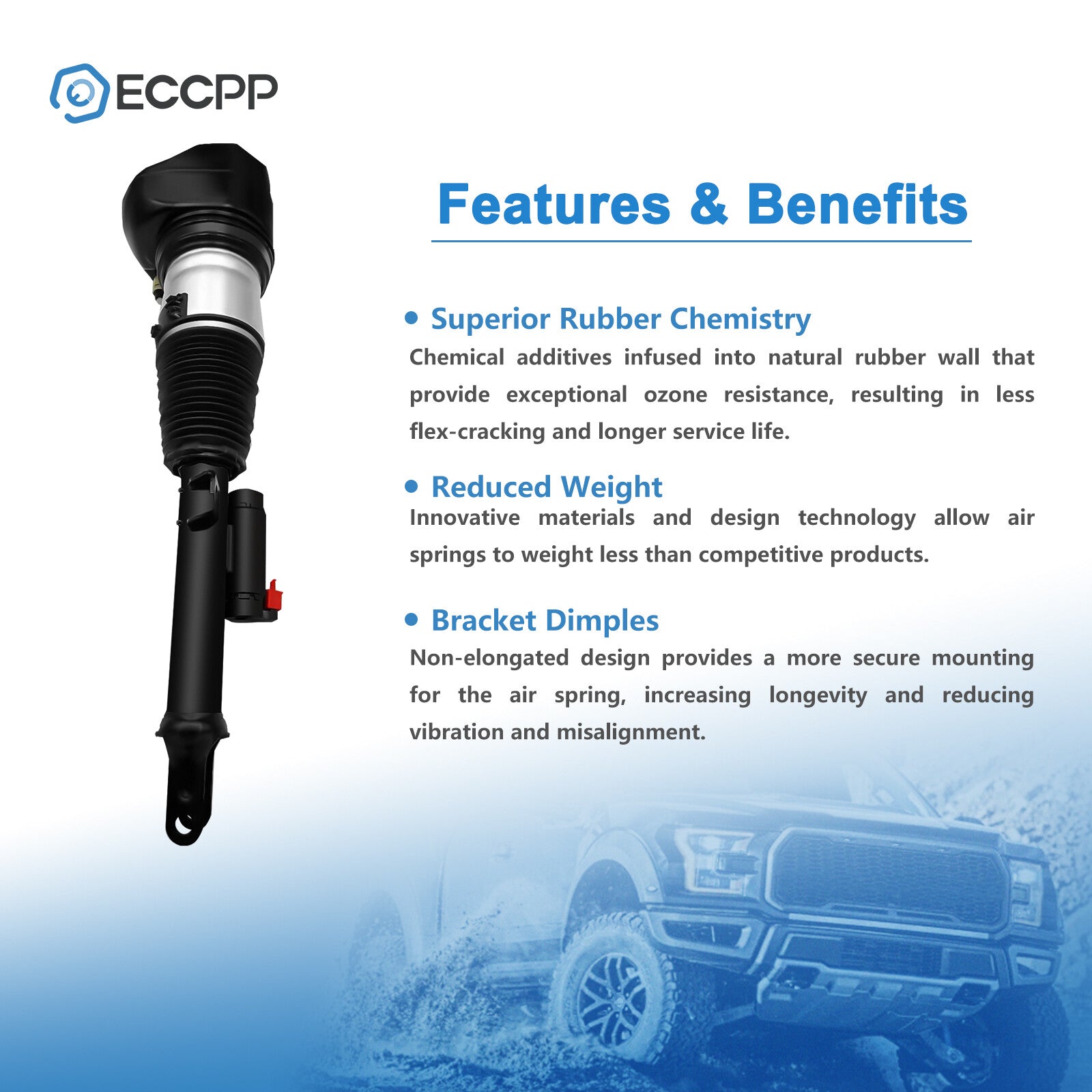 Front Right Air Suspension Shock For 16-2020 BMW 7 Series 2WD G12 G11 740i 750i 6B93BC-57