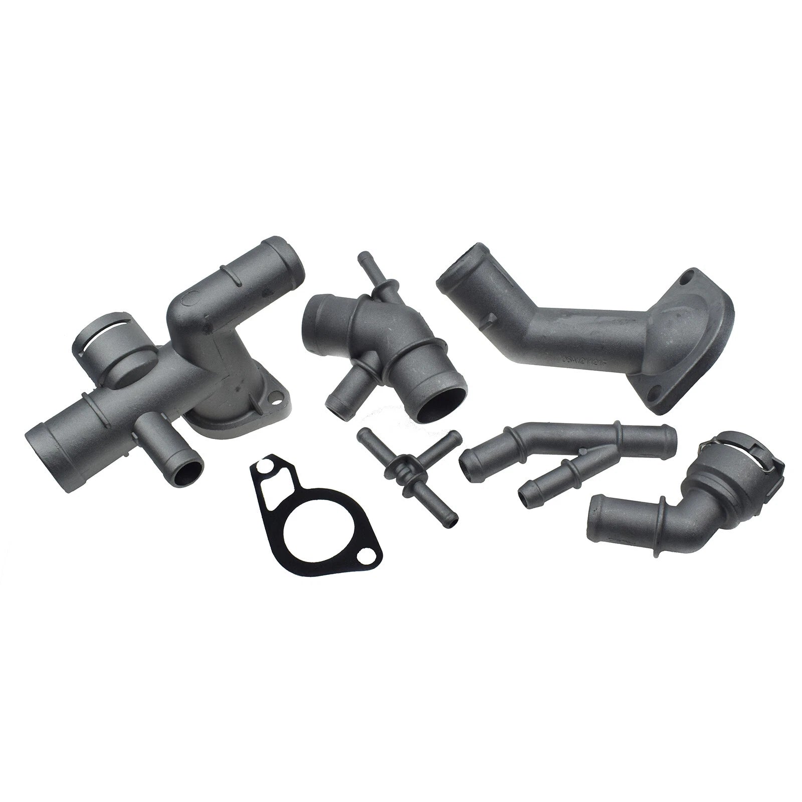6PCS Aluminum Coolant Flange For 2000-2005 VW Golf MK4 Jetta GTI Beetle Audi TT 6B93BC-57