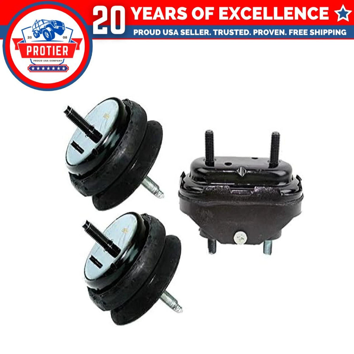 Fits 1997-2004 Chevrolet Corvette 5.7L Motor & Trans Mount Set 3pc AT & MT 6B93BC-57
