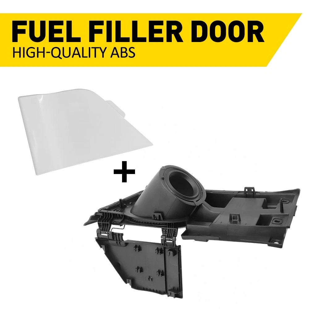 Fuel Filler Door Housing White Gas Cover For Ford Transit Van 150 250 350 15-23 6B93BC-57