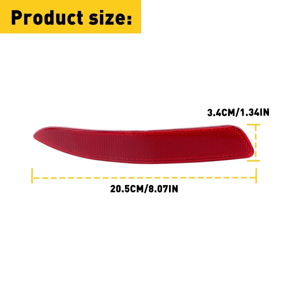 For BMW X5 E70 2007-2010 Left Driver Side Bumper Rear Reflector Light Red Lens 6B93BC-57