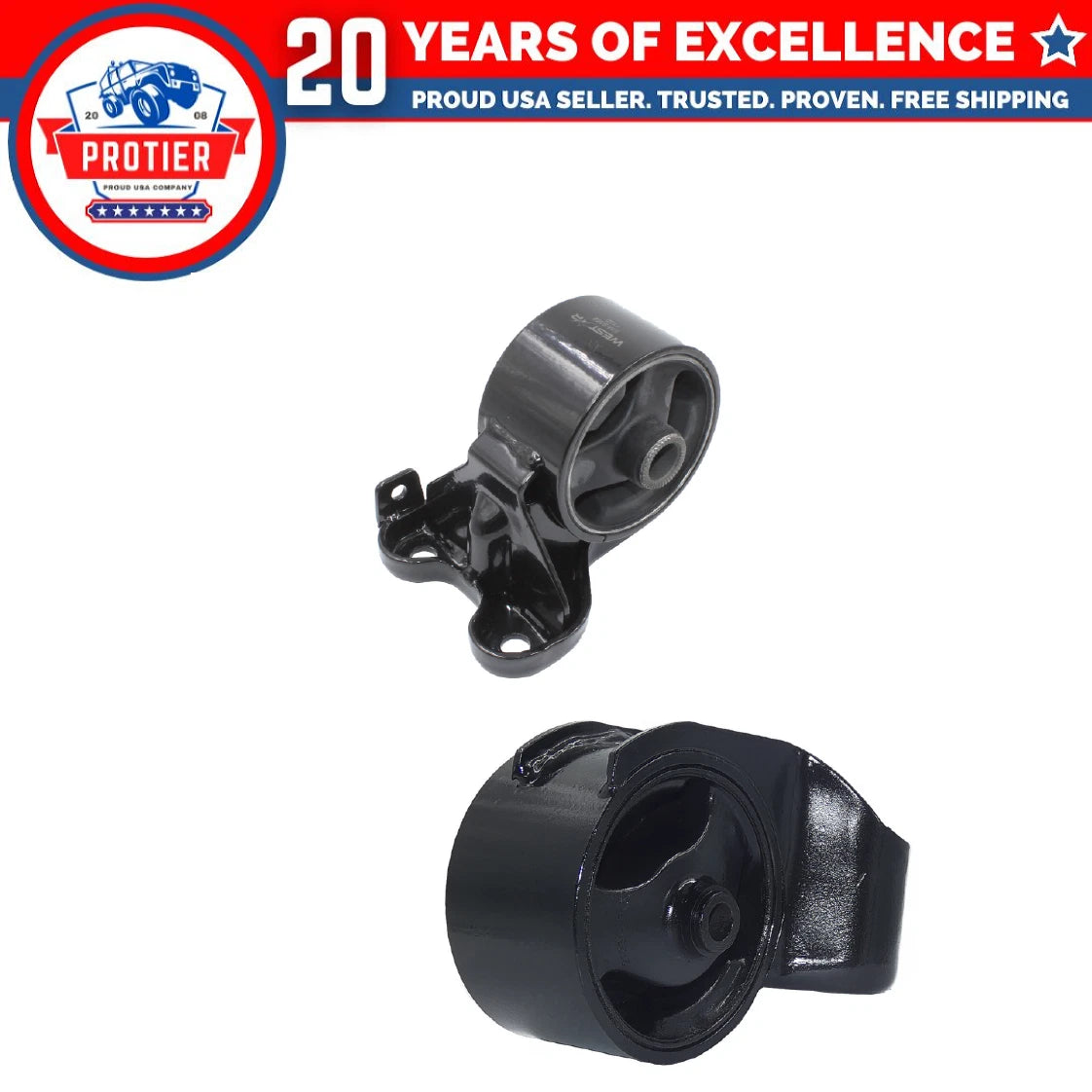 Engine Motor Mount Set for 2007-2009 Kia Spectra/ Spectra5 2.0L for Auto 2PCS 6B93BC-57