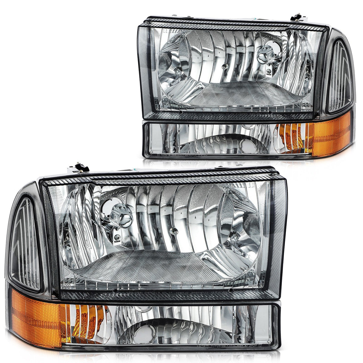 ECCPP Headlights For 2003-04 Ford Excursio 1999-05 Ford F-250/F-350/F-450 Pair KOEEP